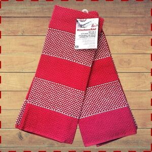 KitchenAid Kitchen Towels Set Of Two Empire Red Color